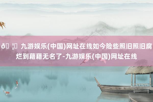 🦄九游娱乐(中国)网址在线如今险些照旧照旧腐烂到藉藉无名了-九游娱乐(中国)网址在线