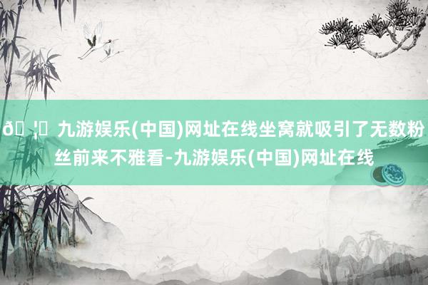🦄九游娱乐(中国)网址在线坐窝就吸引了无数粉丝前来不雅看-九游娱乐(中国)网址在线