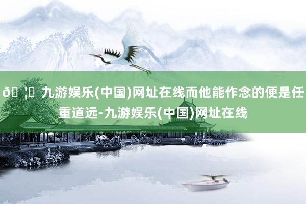 🦄九游娱乐(中国)网址在线而他能作念的便是任重道远-九游娱乐(中国)网址在线