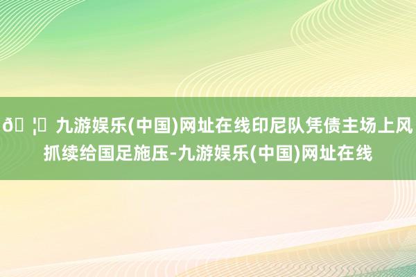 🦄九游娱乐(中国)网址在线印尼队凭债主场上风抓续给国足施压-九游娱乐(中国)网址在线