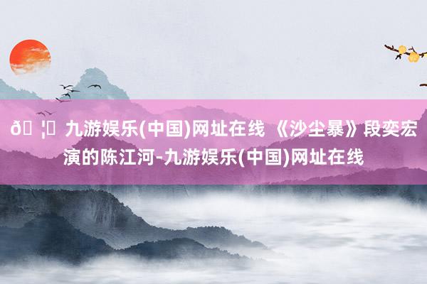 🦄九游娱乐(中国)网址在线 《沙尘暴》段奕宏演的陈江河-九游娱乐(中国)网址在线