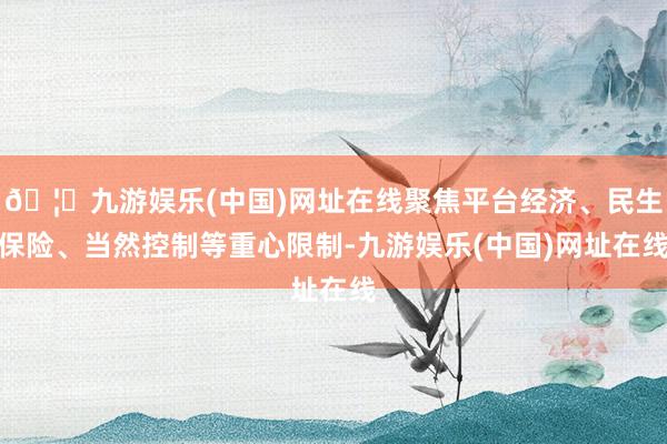 🦄九游娱乐(中国)网址在线聚焦平台经济、民生保险、当然控制等重心限制-九游娱乐(中国)网址在线