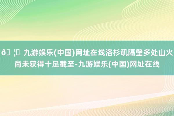 🦄九游娱乐(中国)网址在线洛杉矶隔壁多处山火尚未获得十足截至-九游娱乐(中国)网址在线