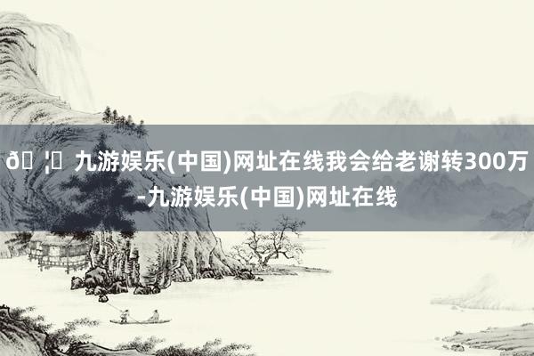 🦄九游娱乐(中国)网址在线我会给老谢转300万-九游娱乐(中国)网址在线