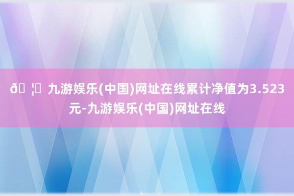 🦄九游娱乐(中国)网址在线累计净值为3.523元-九游娱乐(中国)网址在线