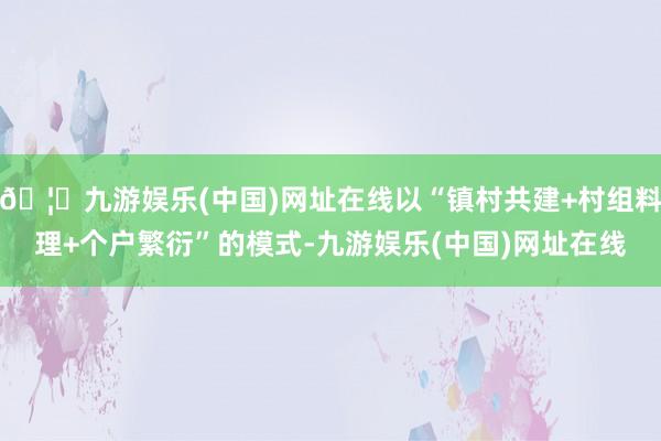 🦄九游娱乐(中国)网址在线以“镇村共建+村组料理+个户繁衍”的模式-九游娱乐(中国)网址在线