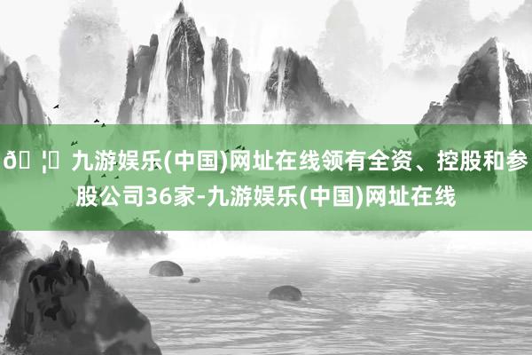 🦄九游娱乐(中国)网址在线领有全资、控股和参股公司36家-九游娱乐(中国)网址在线