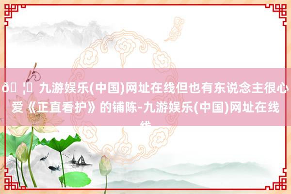 🦄九游娱乐(中国)网址在线但也有东说念主很心爱《正直看护》的铺陈-九游娱乐(中国)网址在线